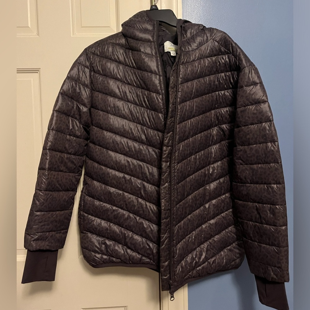 women’s size small offline by aerie cheetah print jacket